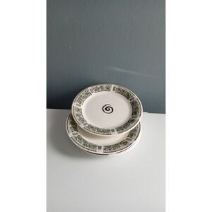 Decorative Plates Set of 3 Small Dessert Plates with Tribal Design‎